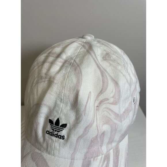 Adidas Trefoil Logo Marble Print Bucket Hat Streetwear Trendy 100% Cotton - Picture 5 of 9